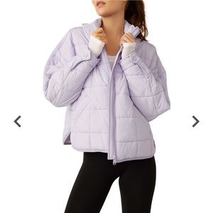 Free people pippa packable jacket xs dusty purple